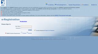 ADNOC Onshore e-Registration®