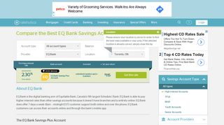 Compare the Best EQ Bank Savings Accounts in Canada - RateHub