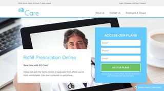 Refill Prescription Online | EQ Care