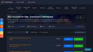 EQ2 Account | Buy EverQuest 2 Accounts | PlayerAuctions