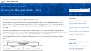 Configuring Dell EqualLogic storage systems - IBM