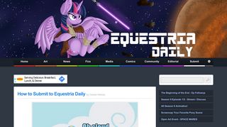 Equestria Daily - MLP Stuff!: How to Submit to Equestria Daily