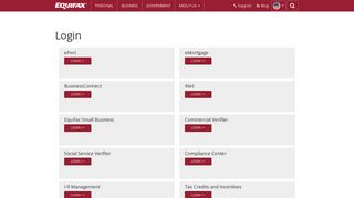 Login - Equifax