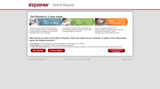 Equifax Online Dispute Information