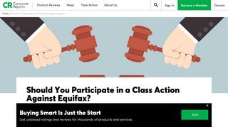 Should You Participate in a Class Action Against Equifax? - Consumer ...