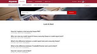 Lock & Alert - Equifax