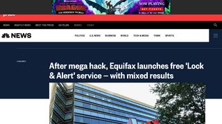 After mega hack, Equifax launches free 'Lock & Alert' service — with ...