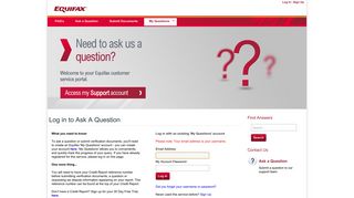 Support Login - Find Answers - Service
