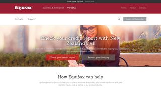 Personal Products & Services | Credit & Identity Protection | Equifax NZ