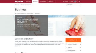 Tax Management Services| Business| Equifax