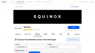 Working as a Front Desk Agent at Equinox: Employee Reviews ...