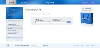 equinux License Manager - Login to your Account