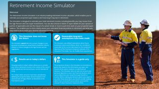 Welcome - Equip Rio Tinto Fund Retirement Income Simulator