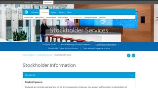Stockholder Information | AT&T