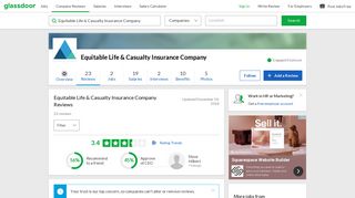 Equitable Life & Casualty Insurance Company Reviews | Glassdoor