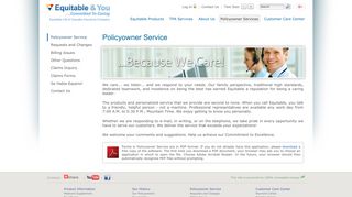 Policyowner Service - Equitable Life & Casualty Insurance Company