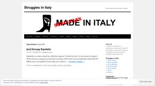 Equitalia | Struggles in Italy