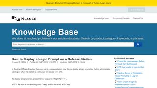 How to Display a Login Prompt on a Release Station - Knowledge Base
