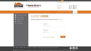 Login - Equity Direct