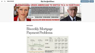 Biweekly Mortgage Payment Problems - The New York Times