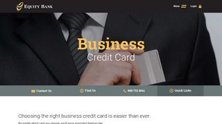 Business Credit Cards | Equity Bank