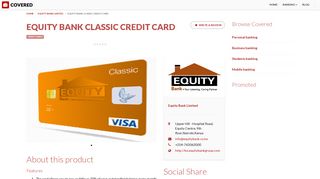 Equity Bank Classic Credit Card - Covered