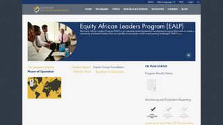 Equity African Leaders Program (EALP) | Center for Education ...
