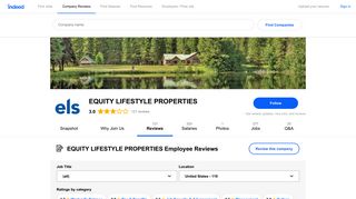Working at EQUITY LIFESTYLE PROPERTIES: 117 Reviews | Indeed ...
