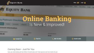 New & Improved Online Banking | Equity Bank