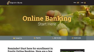 START HERE Online Banking | Equity Bank