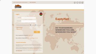 EazzyNet Secure Online Banking:Log in - EazzyNet - Equity Bank