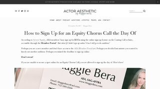How to Sign Up for an Equity Chorus Call the Day Of — Actor Aesthetic