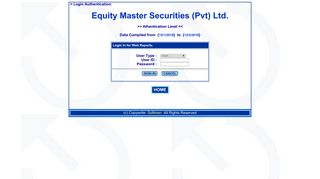 StockMan Reporting System - Equity Master Securities (Pvt)
