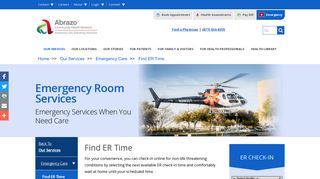 Online ER Check-in | Abrazo Health Network | Phoenix AZ