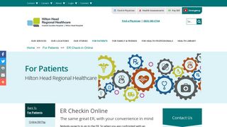 ER Check-in Online - Hilton Head Regional Healthcare