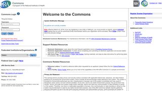 Commons Login - eRA Commons - NIH