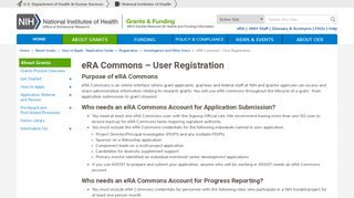 eRA Commons – User Registration | grants.nih.gov
