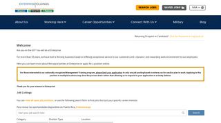 Enterprise Holdings Careers - US Homepage - Welcome