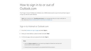 Sign in to Outlook Web App - Office Support - Office 365