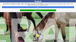 Equine Rescue and Adoption Foundation - ERAF - Horse Rescue ...
