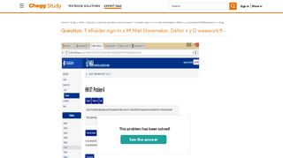 Solved: T ERaider Sign-in X M Mail Shoemaker, Daltor X Y D ... - Chegg