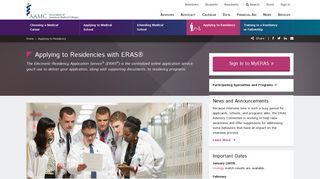 Applying to Residencies with ERAS® - AAMC Students