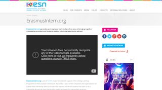 ErasmusIntern.org | Erasmus Student Network