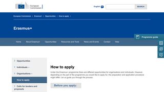 How to apply | Erasmus+ - European Commission