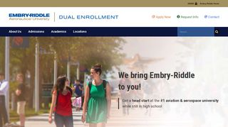 Dual Enrollment at Embry-Riddle Aeronautical University