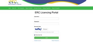 to access our online portal - ERC