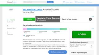 Access erc.enwisen.com. AnswerSource Interactive