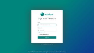 Texidium - Sign In