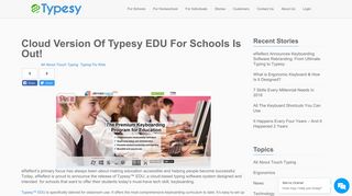 Cloud Version Of Typesy EDU For Schools Is Out! - Typesy | Touch ...