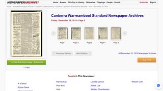 Canberra Warrnambool Standard Archives, Dec 18, 1914, p. 5